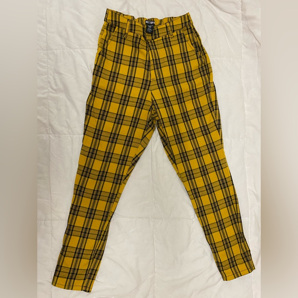 Yellow Plaid Pants